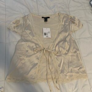 Forever 21 lace tie top